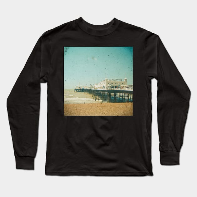 Brighton Pier Long Sleeve T-Shirt by Cassia